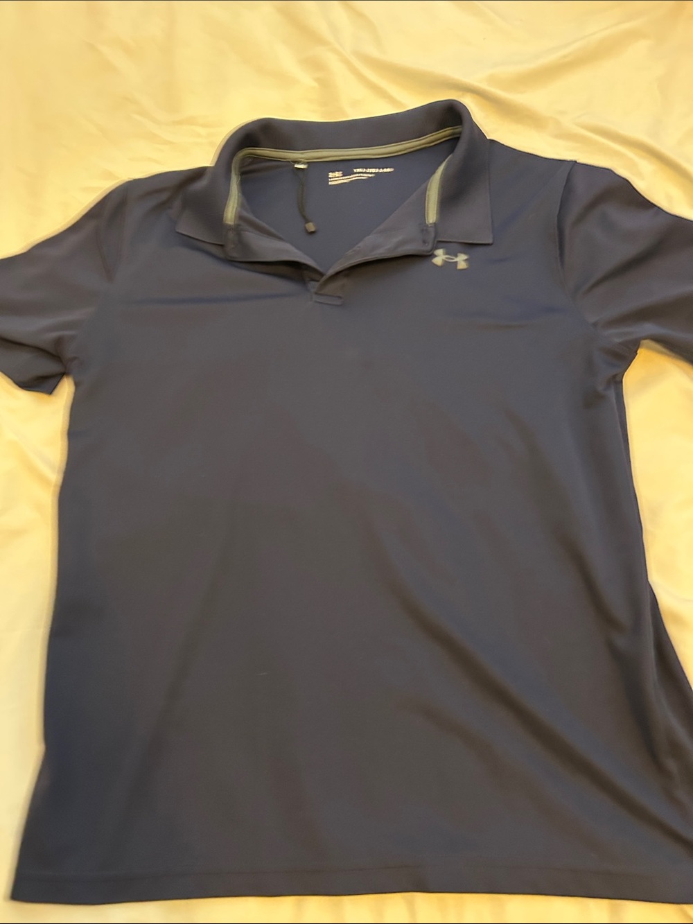Under Armour Men’s Dark Blue Performance Polo with Subtle Logo